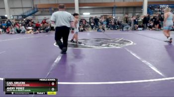 138 lbs Cons. Round 1 - Cael Sirucek, Fruitland Middle School vs Avery Perez, South Hills Middle School