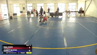 87 lbs Placement Matches (8 Team) - Paul Evans, Louisiana vs Everett Bluman, Massachusetts