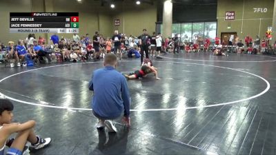 70 lbs Round 3 (6 Team) - Jace Fennessey, Alabama Elite Blue vs Jett Deville, Rebel Wrestling