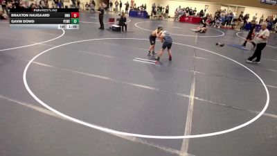 10U - 120 lbs Cons. Round 3 - Braxton Haugaard, Blaine Wrestling Association vs Gavin Dowd, Prior Lake Wrestling Club