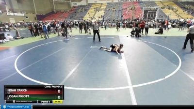 70 lbs Cons. Round 2 - Logan Pigott, IA vs Noah Yakich, CO