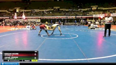 184 lbs Finals (2 Team) - Keegan Moore, Oklahoma vs Zayne Lehman, Ohio University