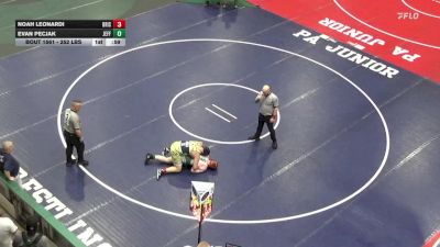 252 lbs Round Of 16 - Noah Leonardi, Bristol vs Evan Pecjak, Jefferson Morgan