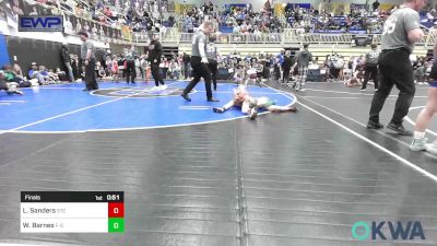 64 lbs Final - Lincoln Sanders, Sallisaw Takedown Club vs Wesley Barnes, F-5 Grappling