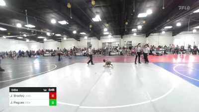 54 lbs Quarterfinal - Jacob Bradley, Juggernaut WC vs Julian Pegues, Lockjaw WC