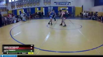 160 lbs Quarterfinals (8 Team) - Aiden Fetterhoff, Wakulla High School vs Luca Fiannca, Clay