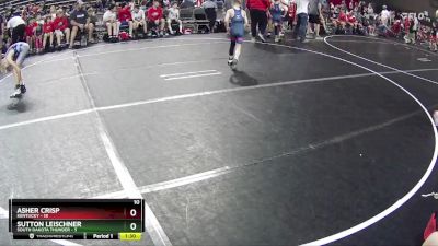 70 lbs Round 5 (6 Team) - Asher Crisp, Kentucky vs Sutton Leischner, South Dakota Thunder