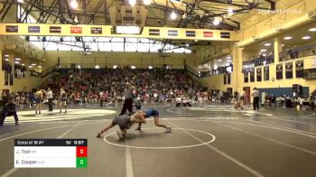 132 lbs Consolation - James Toal, Malvern Prep vs Ethan Cooper, Legacy Christian Academy