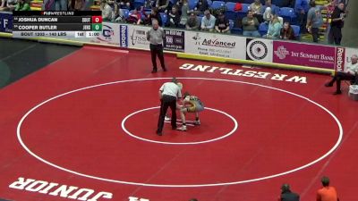 140 lbs Consi Of 32 #2 - Joshua Duncan, South Park vs Cooper Butler, Jersey Shore