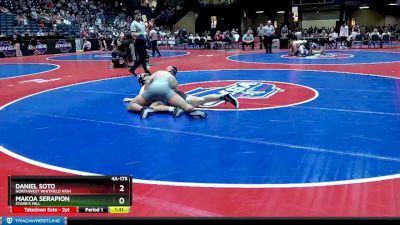 4A-175 lbs Champ. Round 1 - Daniel Soto, Northwest Whitfield High vs Makoa Serapion, Starr`s Mill