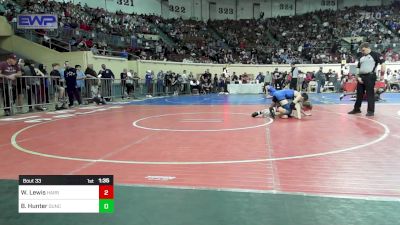 113 lbs Round Of 128 - Wil Lewis, Harrah vs Bailey Hunter, Duncan Middle School