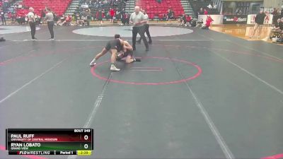 133 lbs 3rd Place Match - Paul Ruff, University Of Central Missouri vs Ryan Lobato, Grand View