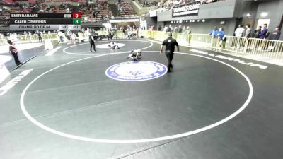 126 lbs Champ. Rd Of 64 - Caleb Cisneros vs Emir Barajas, Woodlake High School Wrestling