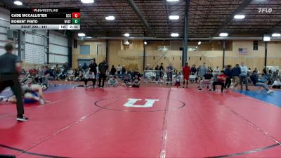 141 lbs Cons. Round 4 - Cade McCallister, Clackamas Community College vs Robert Pinto, Westcliff