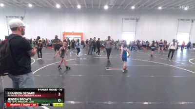 70 lbs Cons. Semi - Brandon Segars, Palmetto State Wrestling Acade vs Jensen Brown, Red Devil Wrestling Club