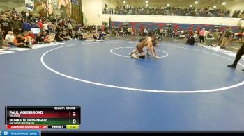 152 lbs Champ. Round 2 - Burke Huntsinger, Gallatin (Bozeman) vs Paul Agenbroad, Vallivue
