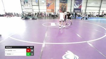 132 lbs Rr Rnd 2 - Kyle Carter, Powerbomb vs Thomas Drea, Elite NJ HS Red