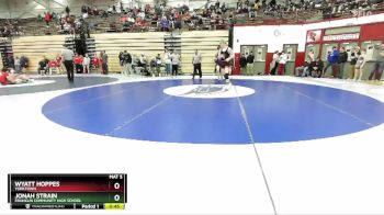 144 lbs Champ. Round 2 - Wyatt Hoppes, Yorktown vs Jonah Strain, Franklin Community High School