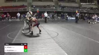 78 lbs Rr Rnd 2 - Aaron Wilson, Cozad Wrestling Club vs Louden Kindsfater, Bear Cave