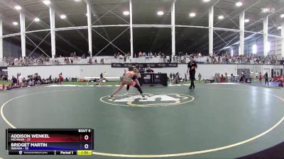 90 lbs Round 2 (6 Team) - Addison Wenkel, Michigan vs Bridget Martin, Indiana