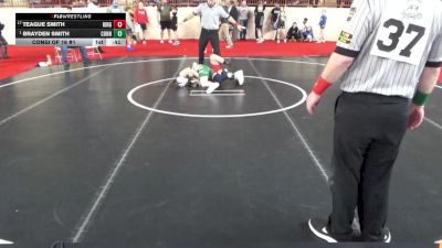 90_B lbs Consi Of 16 #1 - Teague Smith, Ringgold vs Brayden Smith, Connellsville