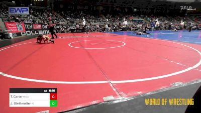 40 lbs Round Of 16 - Trequez Carter, Ready RP Nationals vs Jaden Strittmatter, Young Guns