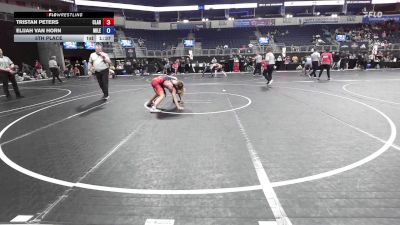 115 lbs 5th Place - Tristan Peters, Claremore Wrestling Club vs Elijah Van Horn, Mile High Wrestling Club