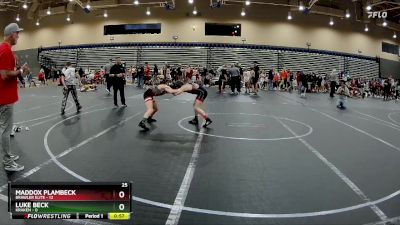 80 lbs Round 2 (8 Team) - Maddox Plambeck, Brawler Elite vs Luke Beck, Kraken