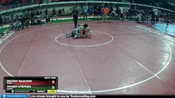 135 lbs 1st Place Match - Destiny Isaacson, Idaho vs Taydem Uyemura, Hawaii