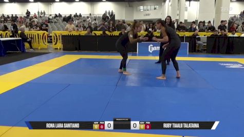 Ruby Tiaalii Talataina vs Rona Lara Santiano 2025 World IBJJF Jiu-Jitsu No-Gi Championship