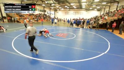 125 lbs Cons. Round 3 - Chazz Tallarigo, Baldwin Wallace vs Brayden Edwards, Wabash