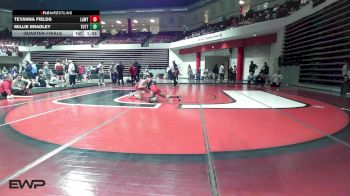 130 lbs Quarterfinal - Teyanna Fields, Lawton vs Millie Bradley, Tuttle HS Girls