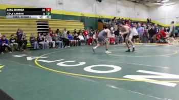 150 lbs Cons. Round 4 - Cole Carson, Lake (Uniontown) vs Luke Skinner, Sheridan