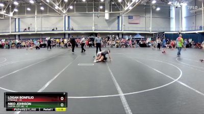 72 lbs Round 5 (6 Team) - Niko Johnson, Capital City WC vs Logan Bonfilio, CTWHALE