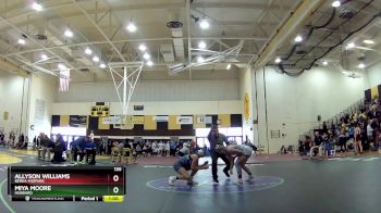 135 lbs Cons. Round 2 - Miya Moore, Hubbard vs Allyson Williams, Berea-Midpark