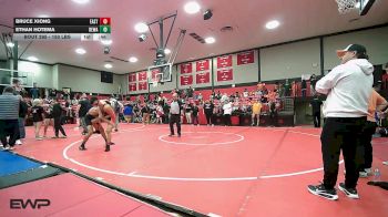 150 lbs Consi Of 8 #2 - Bruce Xiong, East Central HS vs Ethan Hotema, Dewar HS Boys