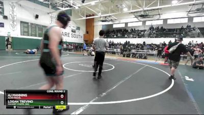 190 lbs Cons. Round 2 - Aj Manning, Aliso Niguel vs Logan Trevino, Calvary Chapel (SA)