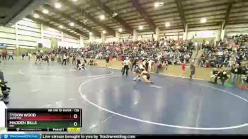 129 lbs Cons. Round 4 - Tydon Wood, Riverton vs Madden Bills, Roy