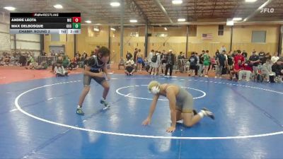 174 lbs Champ. Round 2 - Max DelBosque, Clackamas Community College vs Andre Leota, North Idaho College