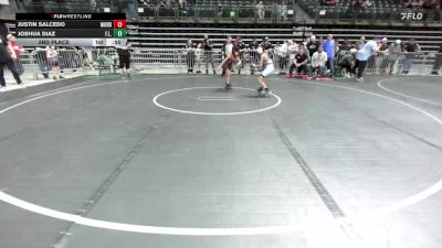 75 lbs 3rd Place - Justin Salcedo, Morris Hills Wrestling Club vs Joshua Diaz, F.l.o.w.