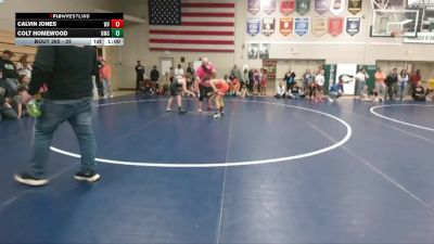 13 lbs Round 1 - Calvin Jones, Wapsie Valley vs Colt Homewood, USA Mat Club
