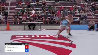 125 kg Consolation - Ben Kawczynski, Wisconsin vs Chase Horne, The Storm Wrestling Center