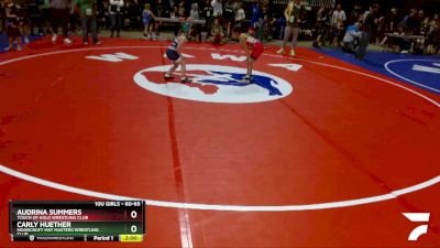 60-65 lbs Semifinal - Audrina Summers, Touch Of Gold Wrestling Club vs Carly Huether, Moorcroft Mat Masters Wrestling Club