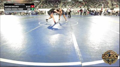 120 lbs Semifinal - Skylar Wallace, NB Elite vs Xamena Rivera Perez, ARDMORE TAKEDOWN CLUB