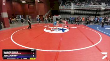 132 lbs Round 1 - Cannon Boren, Thermopolis Wrestling Club vs Dino Delacruz, North Big Horn Rams