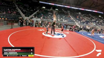 67 lbs Champ. Round 1 - Zion Anderson, Sheridan Wrestling Club vs Clayton Thompson, Pinedale Pummelers