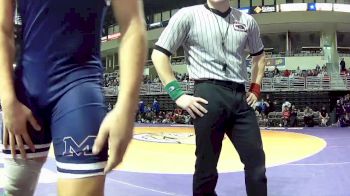 215 lbs Round 2 (4 Team) - Aaron Justice, Eaglecrest vs Kadin Dibbini, Manhattan HS