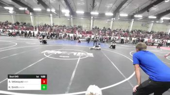 120 lbs Semifinal - Aziel Velasquez, WAR Wrestling Club vs Kannon Smith, Snowflake Lobos