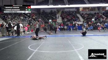 64 lbs Cons. Semi - Brantley Wisdom, Caney Valley vs Conner Schneider, Phillipsburg