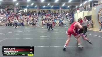 126 lbs Cons. Round 2 - Andrew Cortina, Mount Saint Joseph vs Teague Johns, Calvert Hall College